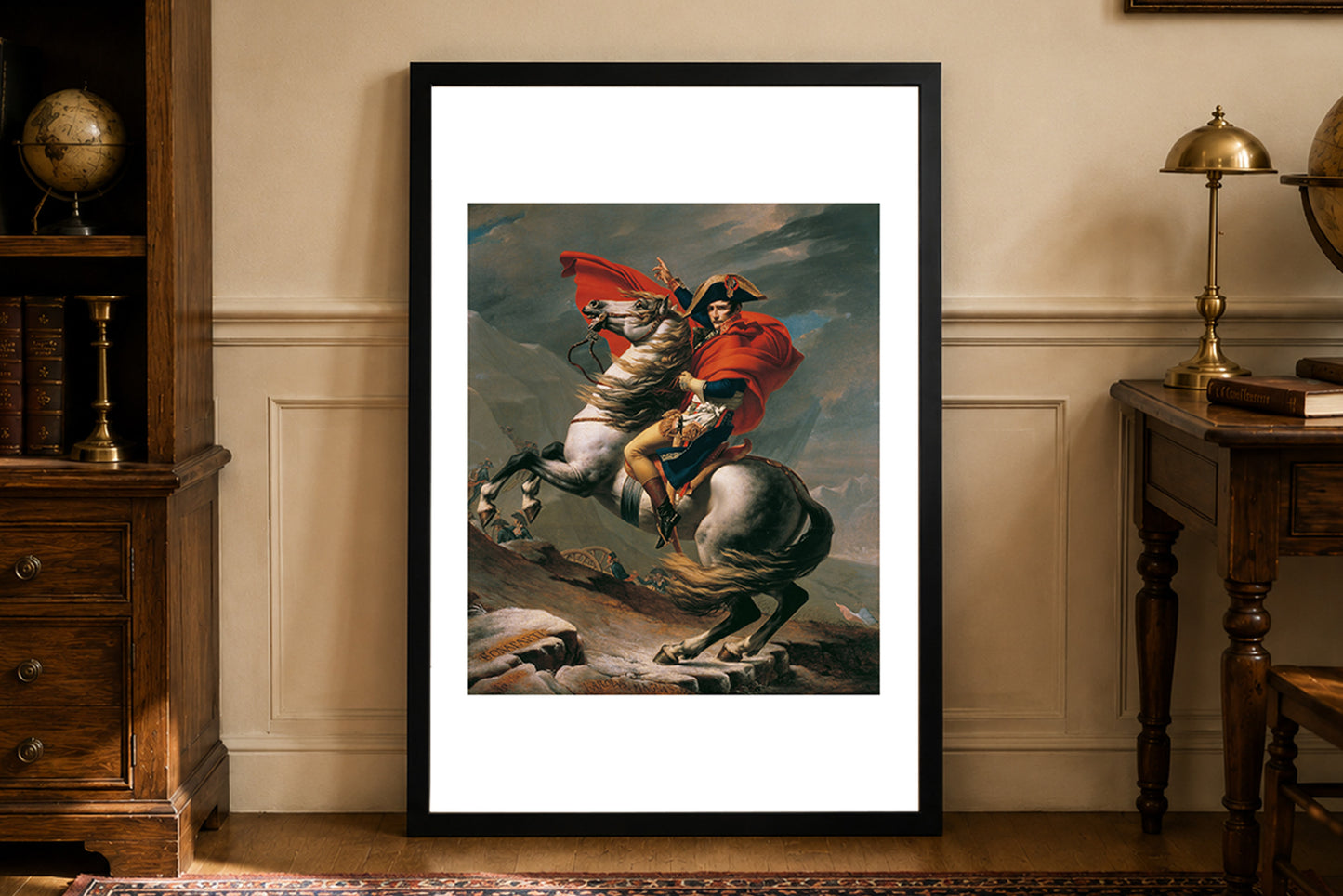 Napoleon Crossing the Alps Poster - Jacques-Louis David Historic Wall Art