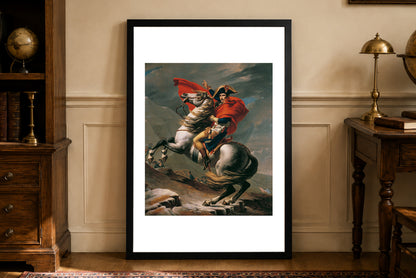 Napoleon Crossing the Alps Poster - Jacques-Louis David Historic Wall Art