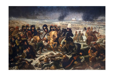 Napoleon na Polu Bitwy pod Pruską Iławą 1808 - Antoine-Jean Gros - Historyczny Plakat z Obrazem