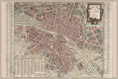 Paris 1778 - Historical Map of the French Royal Capital - Strategy Maps
