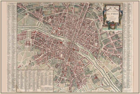 Paris 1778 - Historical Map of the French Royal Capital - Strategy Maps