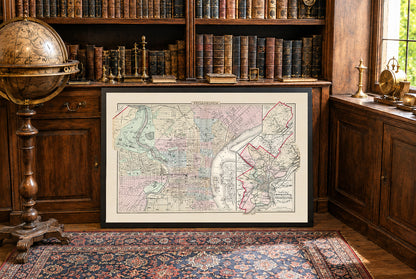 Filadelfia 1883 - Historyczna Mapa Miasta