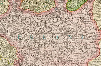 Polska i Kraje Bałtyckie 1925 - Wolne Miasto Gdańsk - Historyczny Plakat z Mapą