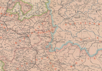 Rzeczpospolita Obojga Narodów 1582-1770 - Stefan Batory - Władysław Semkowicz - Plakat z Mapą