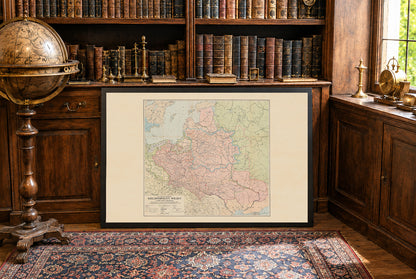 Rzeczpospolita Obojga Narodów 1582-1770 - Stefan Batory - Władysław Semkowicz - Plakat z Mapą
