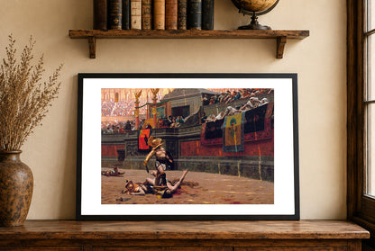 Pollice Verso 1872 - Jean-Léon Gérôme - Gladiatorzy w Starożytnym Rzymie - Historyczny Plakat z Obrazem