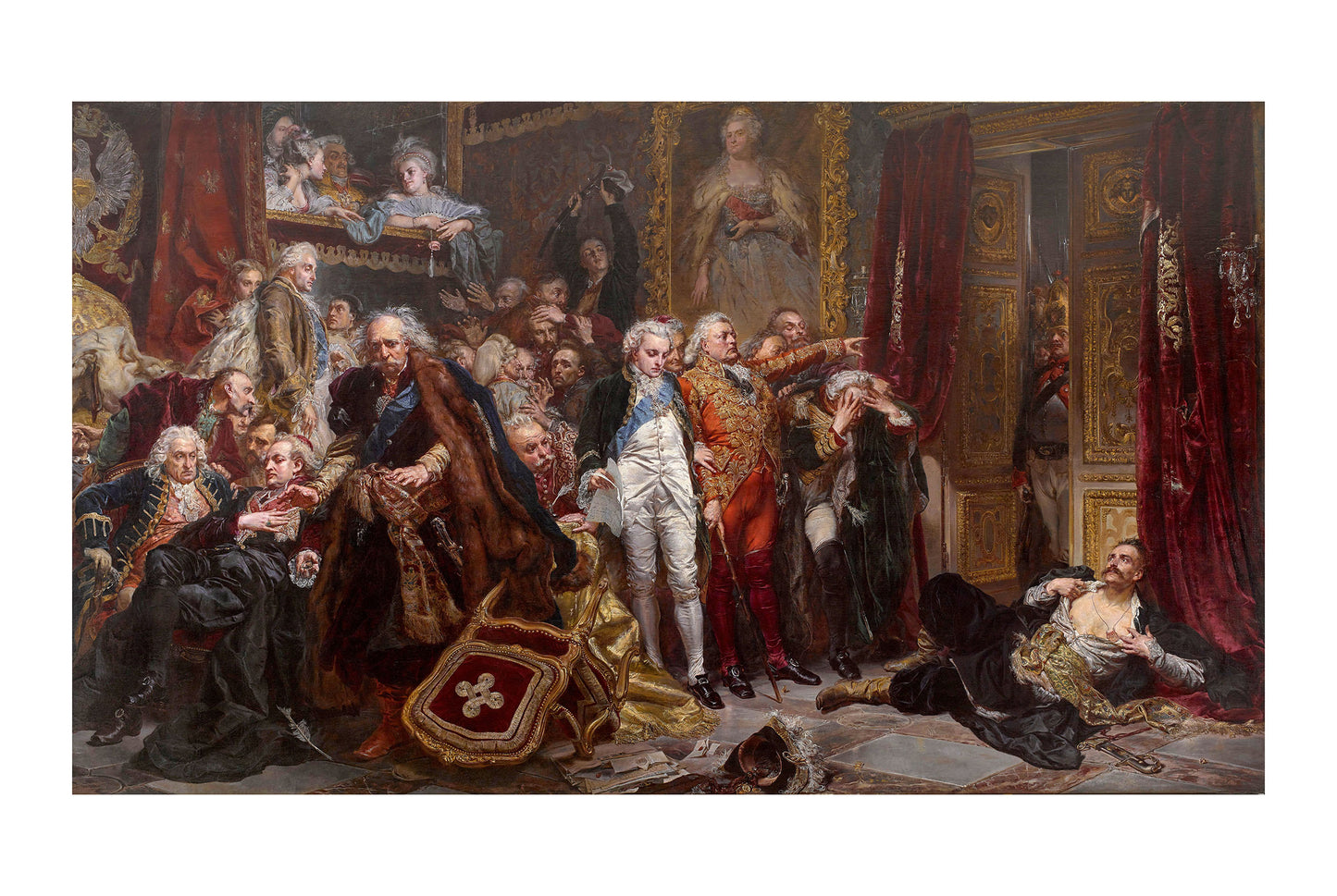 Plakat Rejtan. Upadek Polski – Jan Matejko Historyczna Dekoracja Ścienna Polski