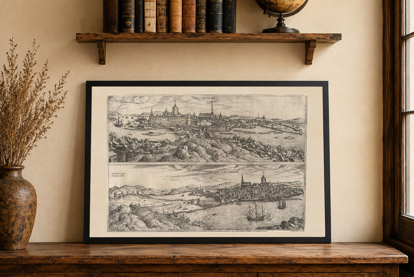 Stockholm 1588 Map Print - Braun & Hogenberg ‘Civitates Orbis Terrarum’