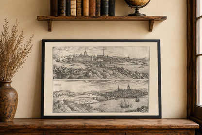 Stockholm 1588 Map Print - Braun & Hogenberg ‘Civitates Orbis Terrarum’