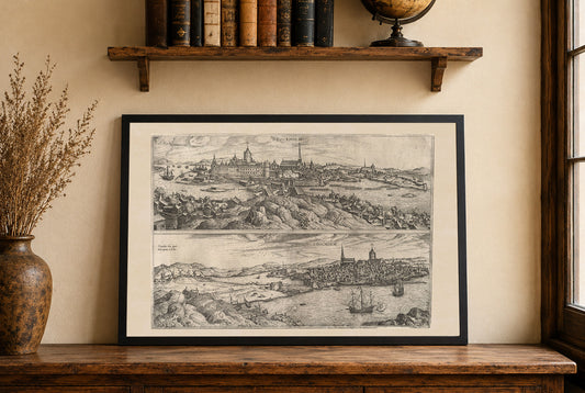 Stockholm 1588 Map Print - Braun & Hogenberg ‘Civitates Orbis Terrarum’
