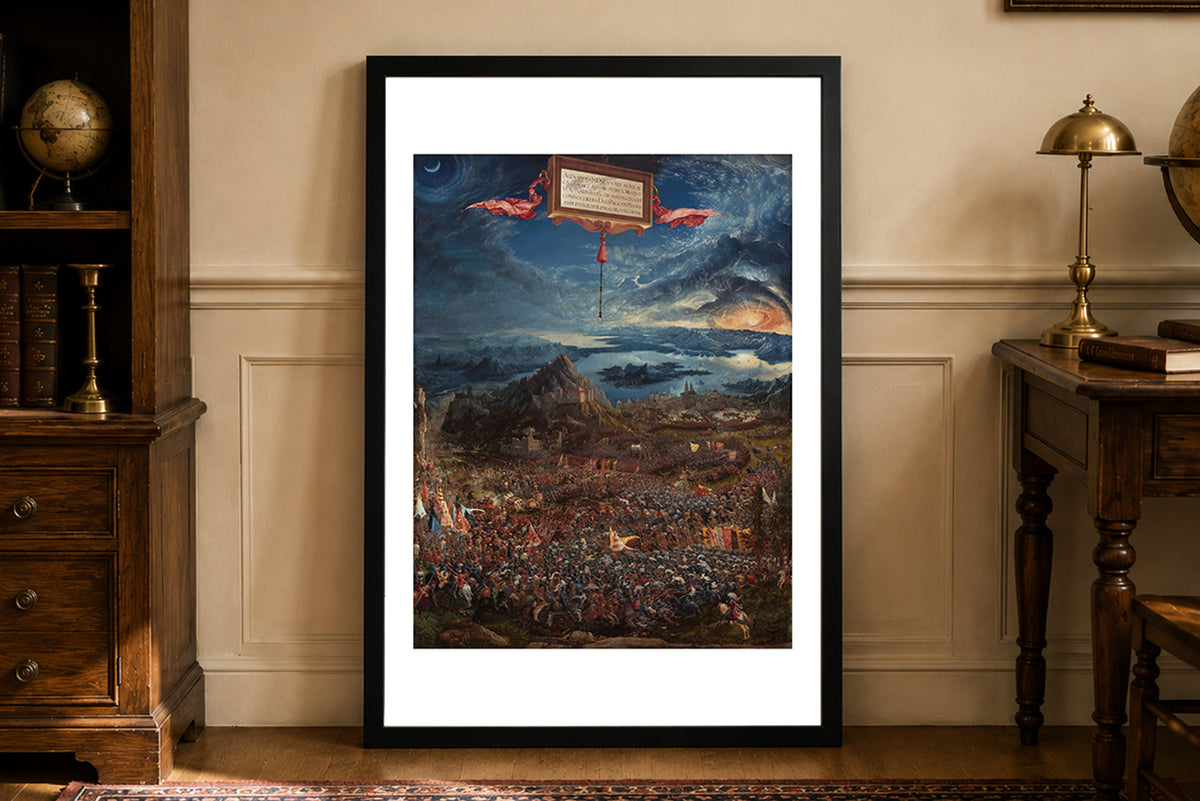 Bitwa Aleksandra pod Issos 1529 - Albrecht Altdorfer - Aleksander Wielki - Historyczny Plakat z Obrazem