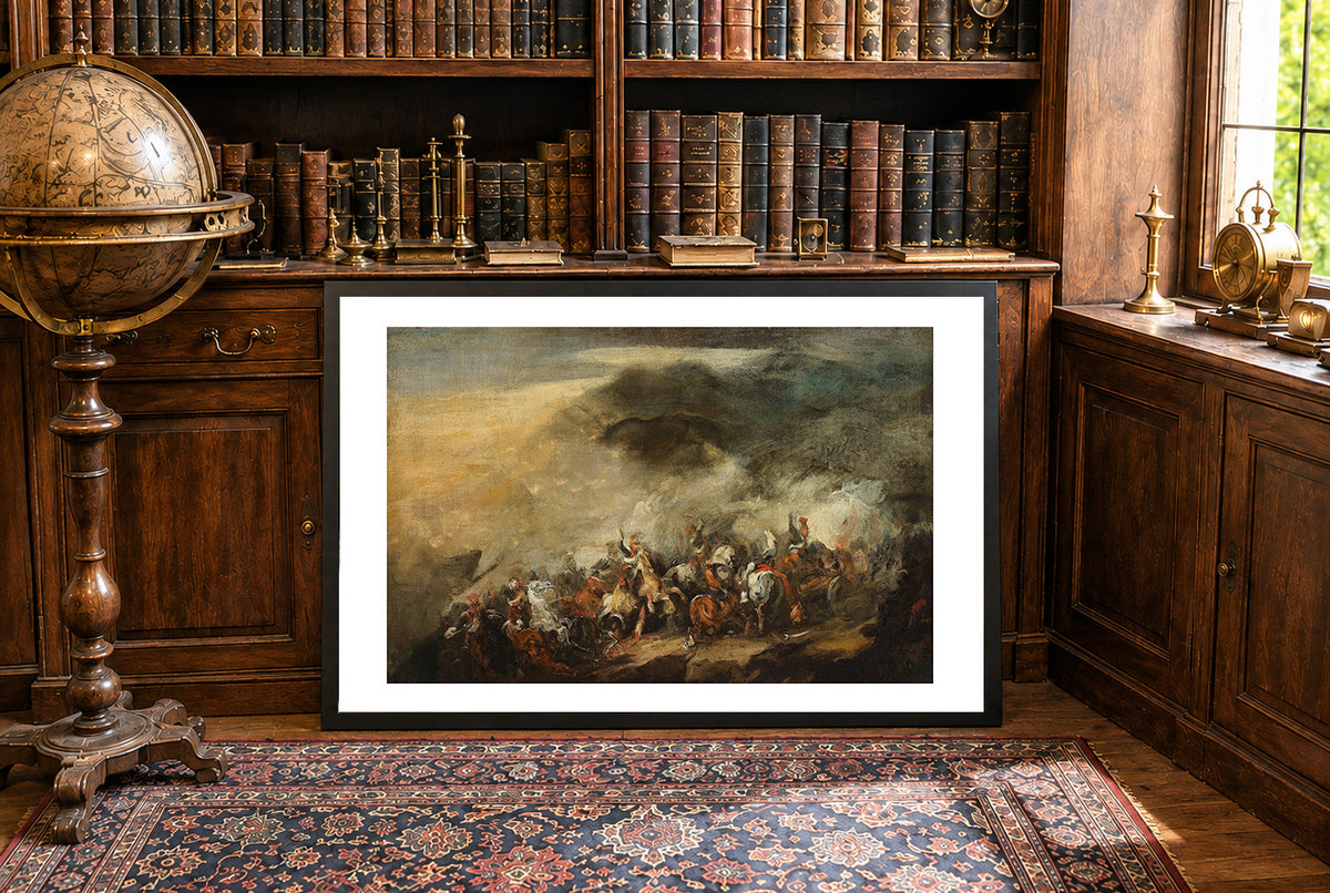 Bitwa pod Somosierrą 1837 - Piotr Michałowski - Szarża Polskich Szwoleżerów - Historyczny Plakat z Obrazem