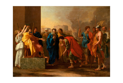 Wstrzemięźliwość Scypiona - Nicolas Poussin - Starożytny Rzym i II Wojna Punicka - Historyczny Plakat z Obrazem