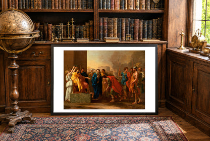 Wstrzemięźliwość Scypiona - Nicolas Poussin - Starożytny Rzym i II Wojna Punicka - Historyczny Plakat z Obrazem