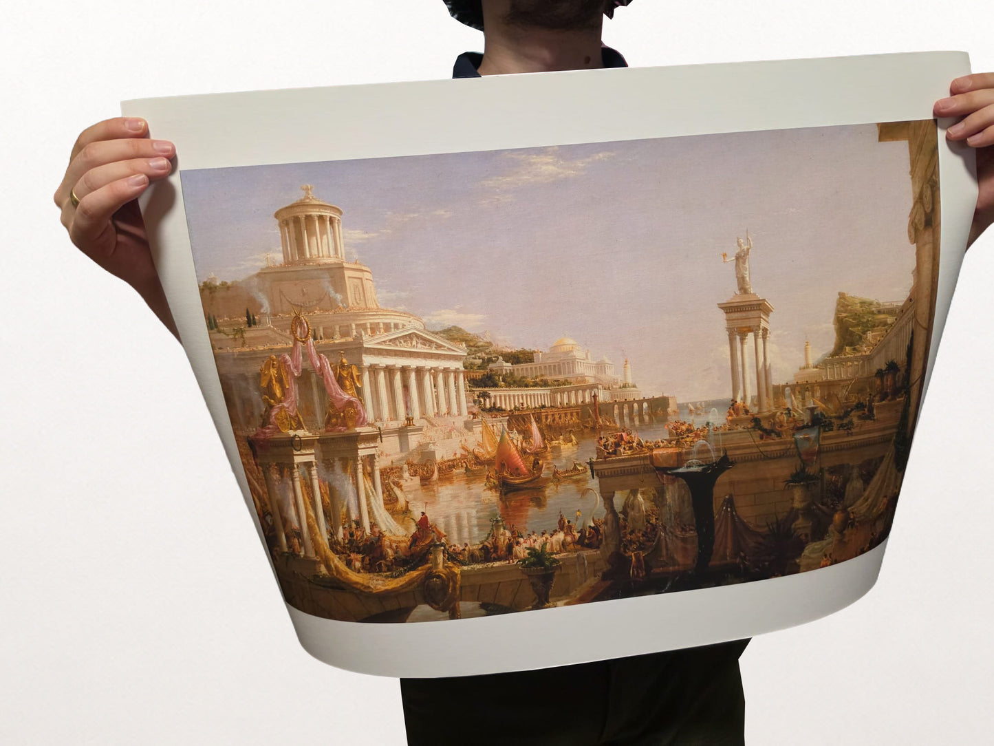The Course of Empire Consummation Poster - Thomas Cole Classical Empire Wall Art