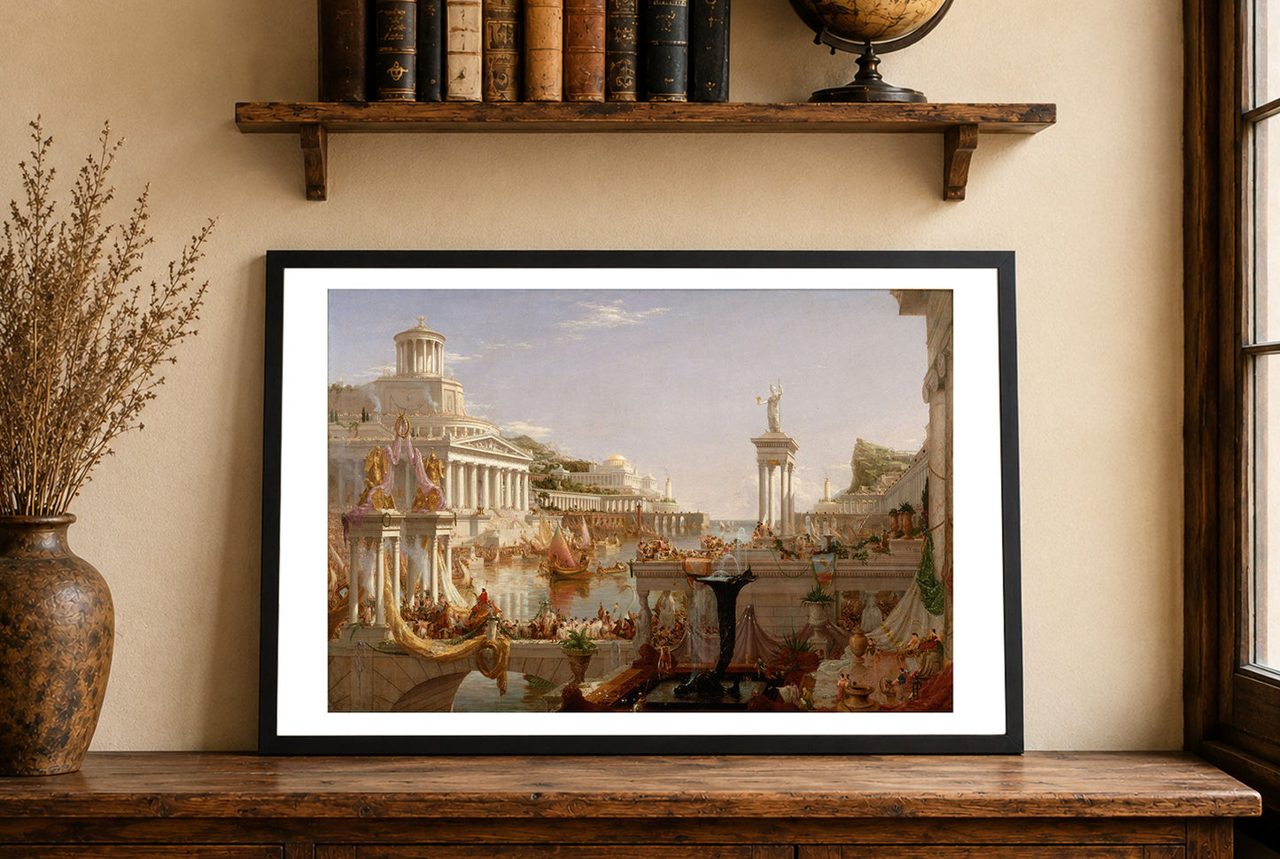 The Course of Empire Consummation Poster - Thomas Cole Classical Empire Wall Art