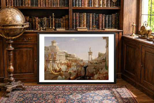 Plakat The Course of Empire: Consummation - Thomas Cole Klasyczna Dekoracja Ścienna Imperium