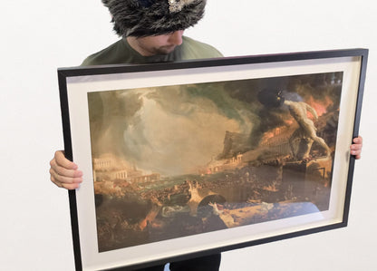 The Course of Empire Destruction Poster - Thomas Cole Romantic Landscape Wall Art