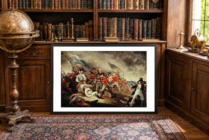 Śmierć Generała Warrena w Bitwie pod Bunker Hill 1786 - John Trumbull - Wojna o Niepodległość USA - Historyczny Plakat z Obrazem