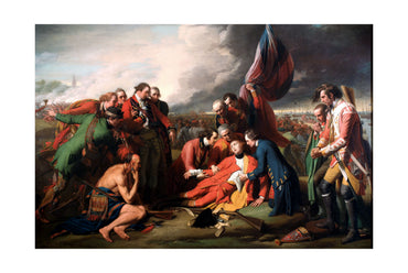 Śmierć Generała Wolfe'a 1770 - Benjamin West - Wojna Siedmioletnia - Historyczny Plakat z Obrazem