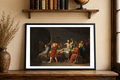 Śmierć Sokratesa 1787 - Jacques-Louis David - Starożytna Grecja - Historyczny Plakat z Obrazem