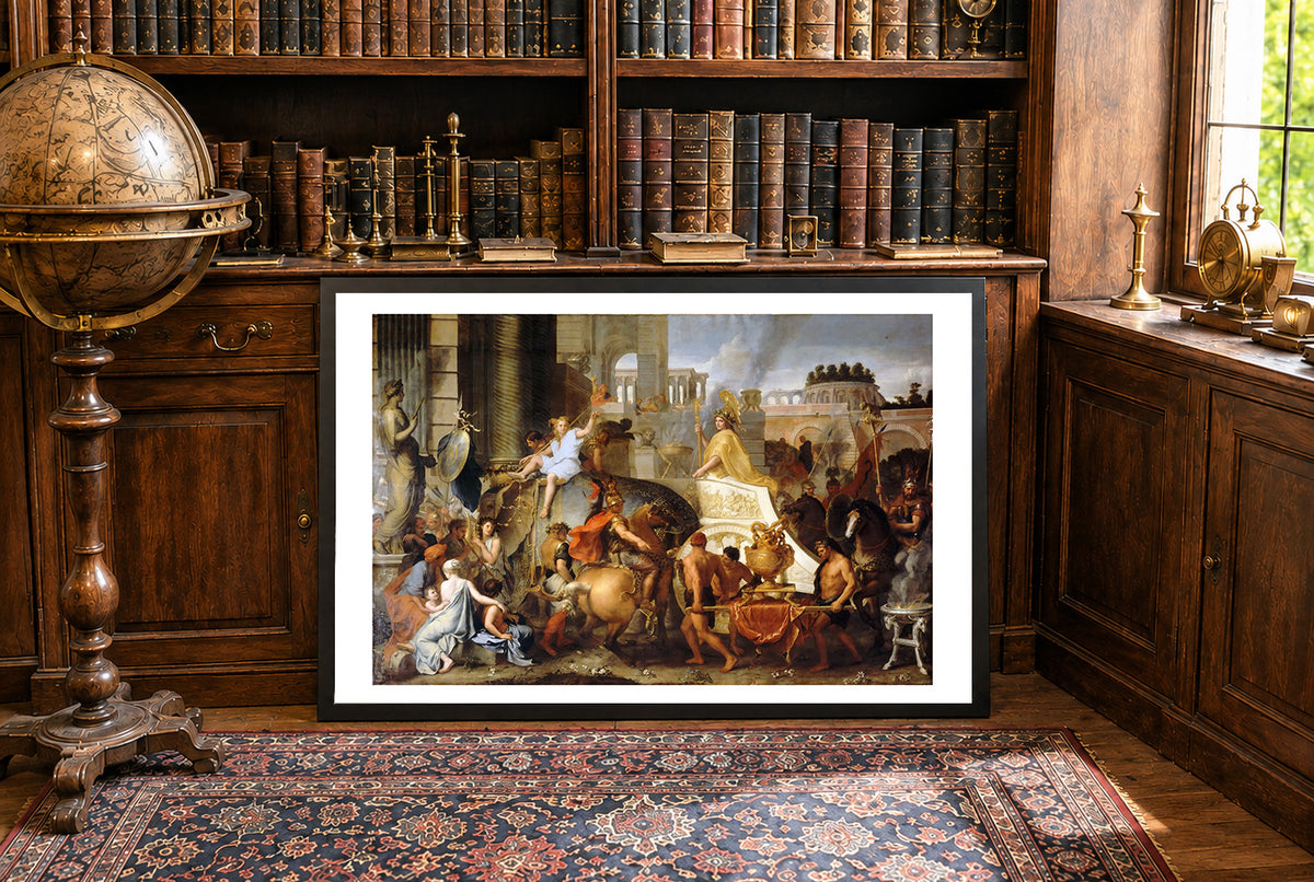 Wjazd Aleksandra Wielkiego do Babilonu 1665 - Charles Le Brun - Historyczny Plakat z Obrazem