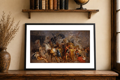 Wjazd Henryka IV do Paryża 1625 - Peter Paul Rubens - Historia Francji - Historyczny Plakat z Obrazem