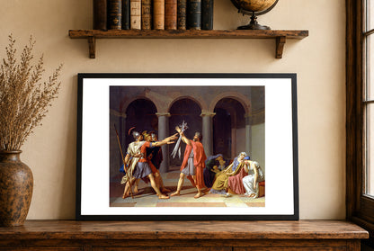 Przysięga Horacjuszy 1784 - Jacques-Louis David - Starożytny Rzym - Historyczny Plakat z Obrazem