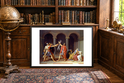 Przysięga Horacjuszy 1784 - Jacques-Louis David - Starożytny Rzym - Historyczny Plakat z Obrazem