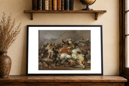 Drugi Maja 1808 w Madrycie - Francisco Goya - Powstanie Przeciw Napoleonowi - Historyczny Plakat z Obrazem