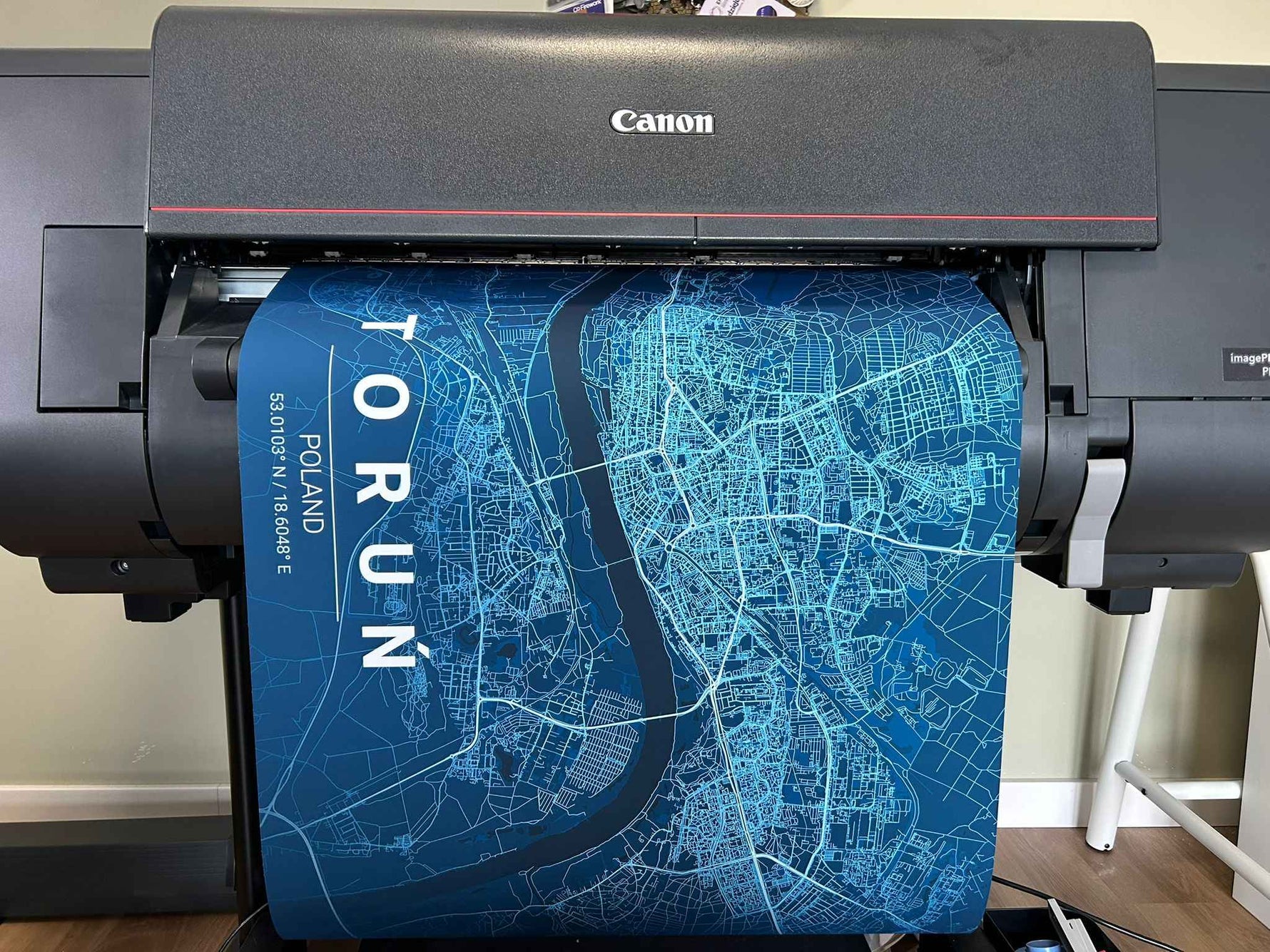 Get Your Hometown Blueprint Map - Modern City Street Wall Art