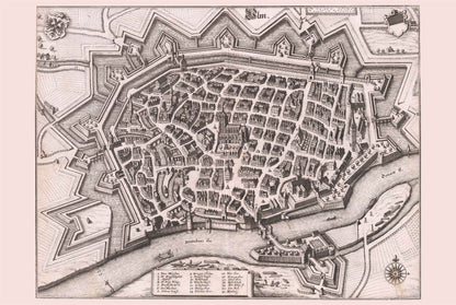 Ulm 1643 - Historical Map of the Free Imperial City - Strategy Maps