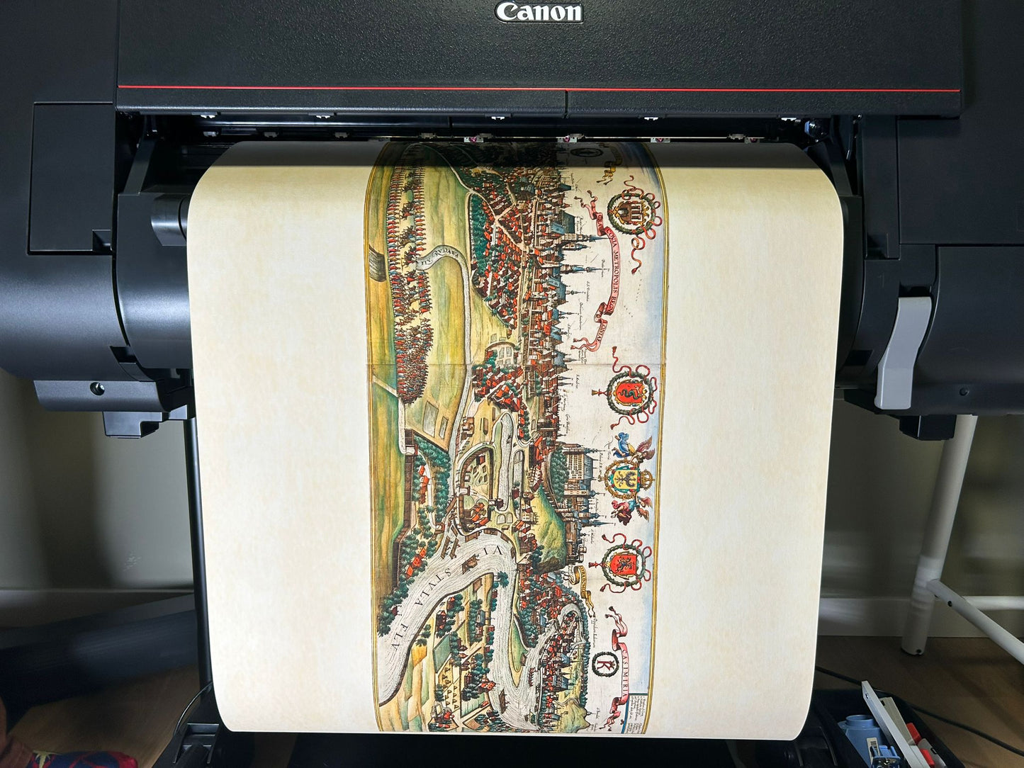 Kraków 1618 - dekoracja ścienna w stylu vintage - druk ryciny „Cracovia Metropolis”