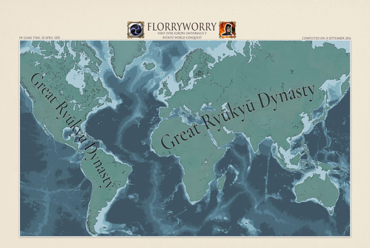 Rekord od Florryworry - Three Mountains | Europa Universalis V - Plakat z Mapą