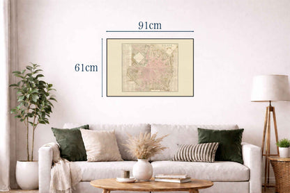 Napoleonic Milan City Map Poster (1807) - Historic Plan of the Kingdom of Italy Capital (Copy)