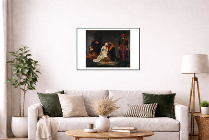 Egzekucja Lady Jane Grey 1833 - Paul Delaroche - Historia Anglii Tudorów - Historyczny Plakat z Obrazem