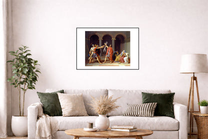 Przysięga Horacjuszy 1784 - Jacques-Louis David - Starożytny Rzym - Historyczny Plakat z Obrazem