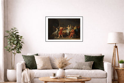 Śmierć Sokratesa 1787 - Jacques-Louis David - Starożytna Grecja - Historyczny Plakat z Obrazem