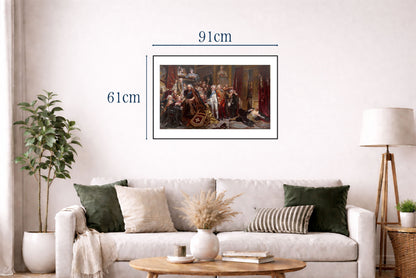 Plakat Rejtan. Upadek Polski – Jan Matejko Historyczna Dekoracja Ścienna Polski