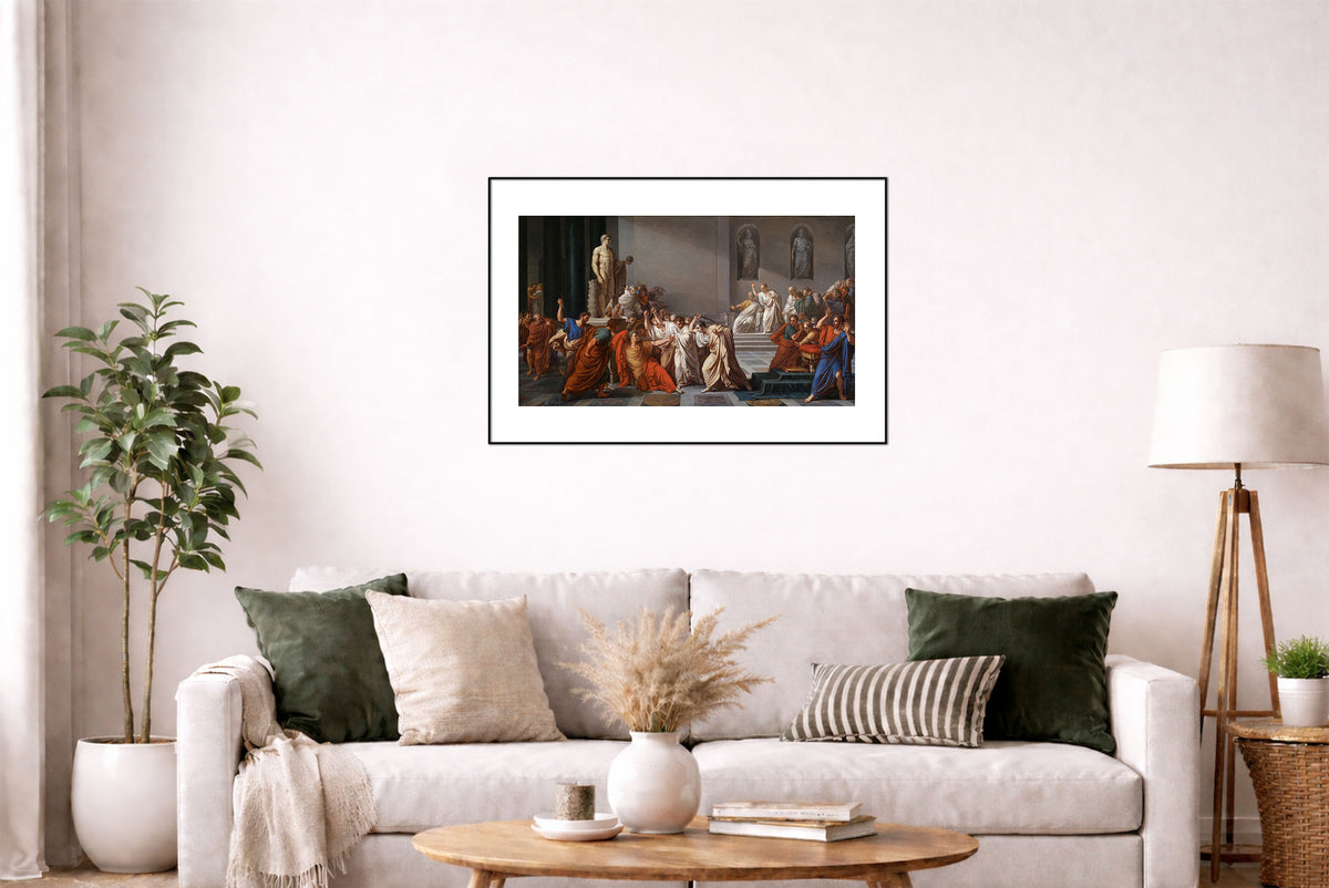 Śmierć Juliusza Cezara 1806 - Vincenzo Camuccini - Starożytny Rzym - Historyczny Plakat z Obrazem