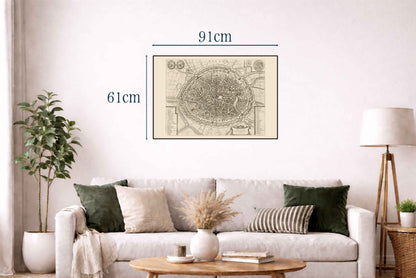 1652 Brugge Cartography Print - Vintage Map with Intricate Urban Design - Strategy Maps