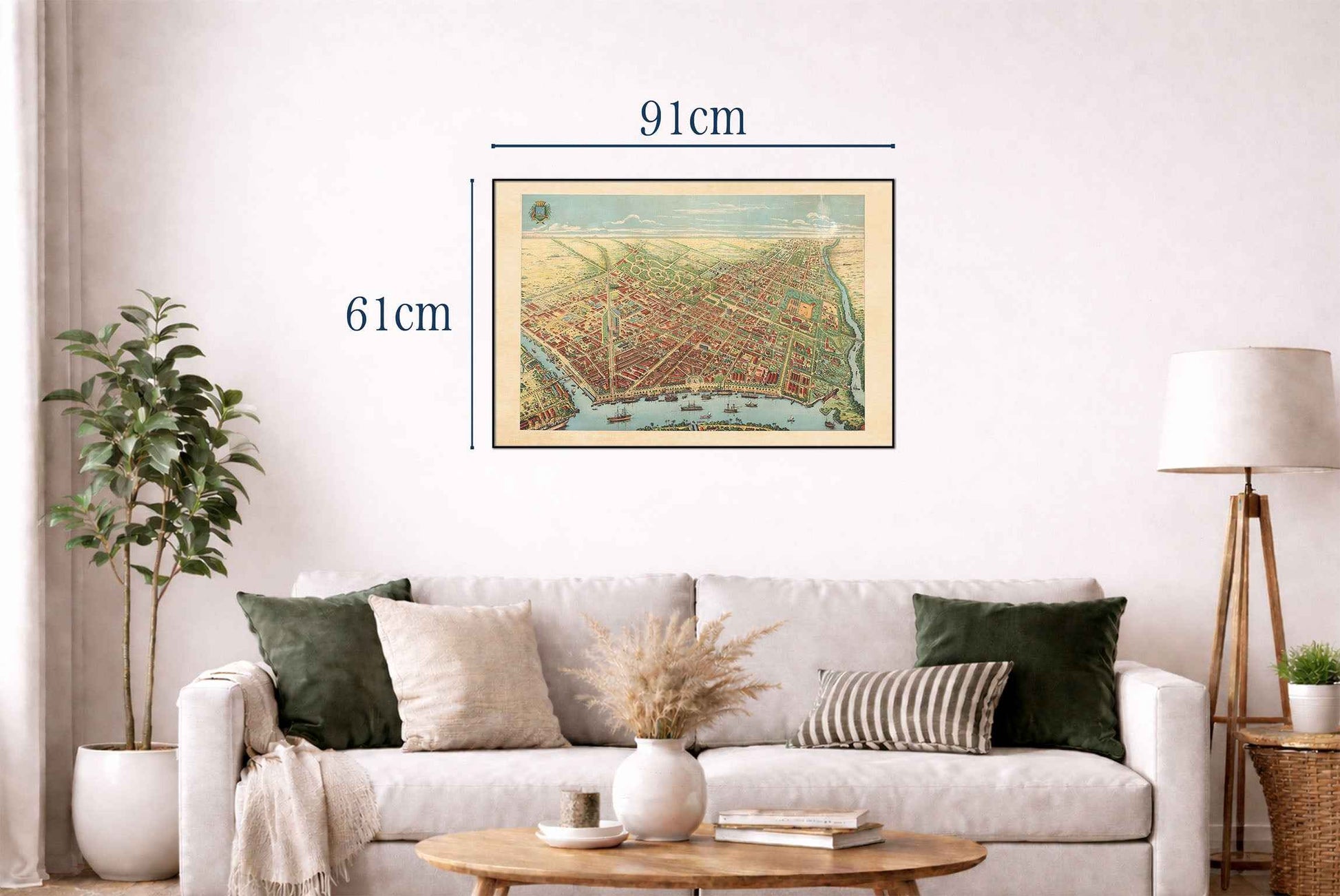 Saigon 1902 Map Poster - Panoramic View of Ho Chi Minh City with River, Boulevards and Port Activity - Strategy Maps