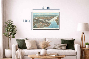 Constantinople 1896 - Vintage Painting of the Ottoman Capital - Strategy Maps