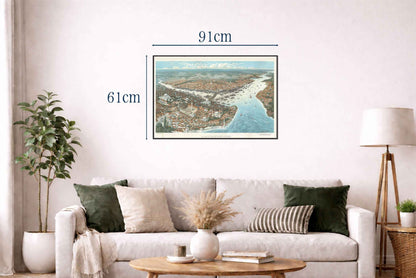 Constantinople 1896 - Vintage Painting of the Ottoman Capital - Strategy Maps