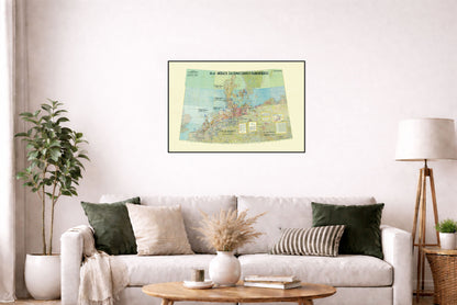 Plakat z Tajnym Planem Operacji Zaczepnej Układu Warszawskiego (1970) - Historyczna Mapa Wojskowa Zimnej Wojny