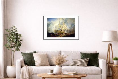 Bitwa pod Trafalgarem 1824 - J. M. W. Turner - Wojny Napoleońskie - Historyczny Plakat z Obrazem