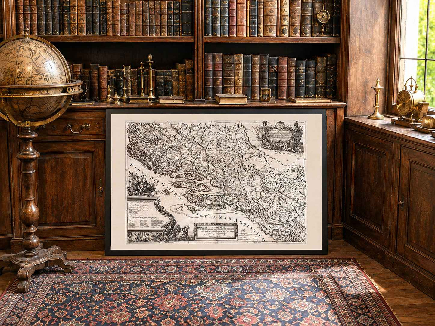 Dalmatia Coast Map Poster (1689) – Vintage Adriatic Sea Wall Art