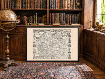 Poland Map Poster (1676) - Historic Map of the Polish-Lithuanian Commonwealth (Copy)