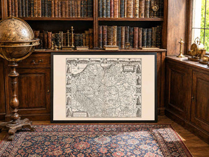 Poland Map Poster (1676) - Historic Map of the Polish-Lithuanian Commonwealth (Copy)