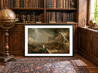 Plakat The Course of Empire: Destruction - Thomas Cole Vintage Dekoracja Ścienna Romantyzmu